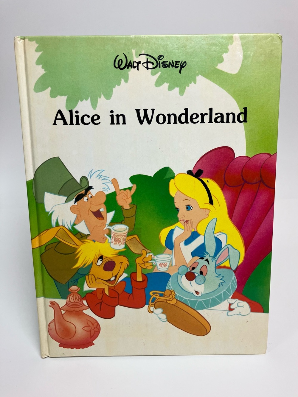 80s Vintage Disney Alice in Wonderland 1980s Children's Book Nostalgia 1986